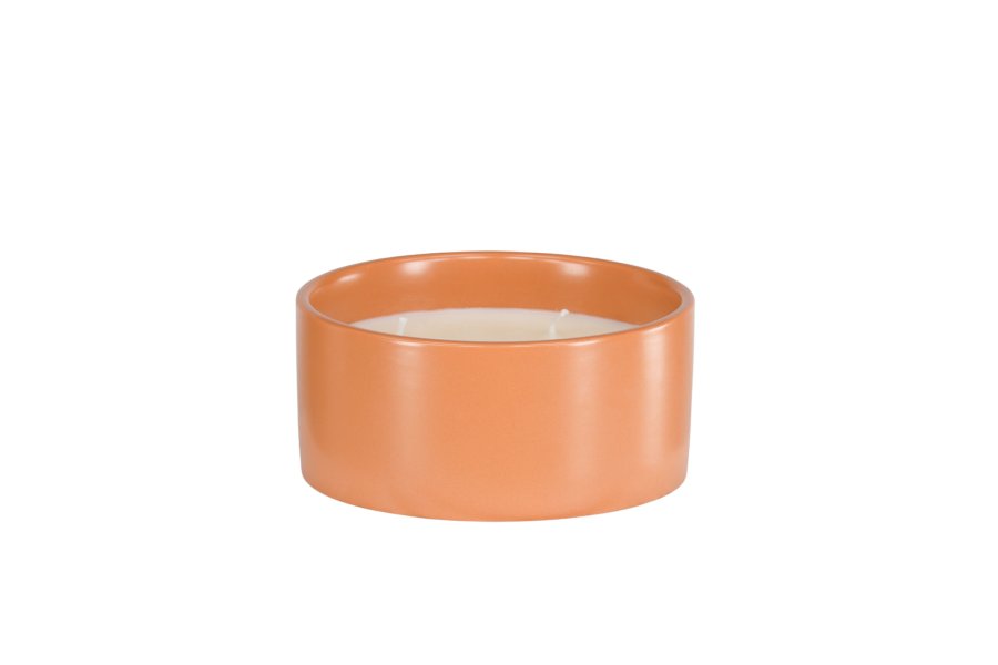 VENTURE DESIGN Douglas Duftkerze, rund – 25 % Sojawachs, 25 % Paraffin, geröstete Keramik (D13 x H6)