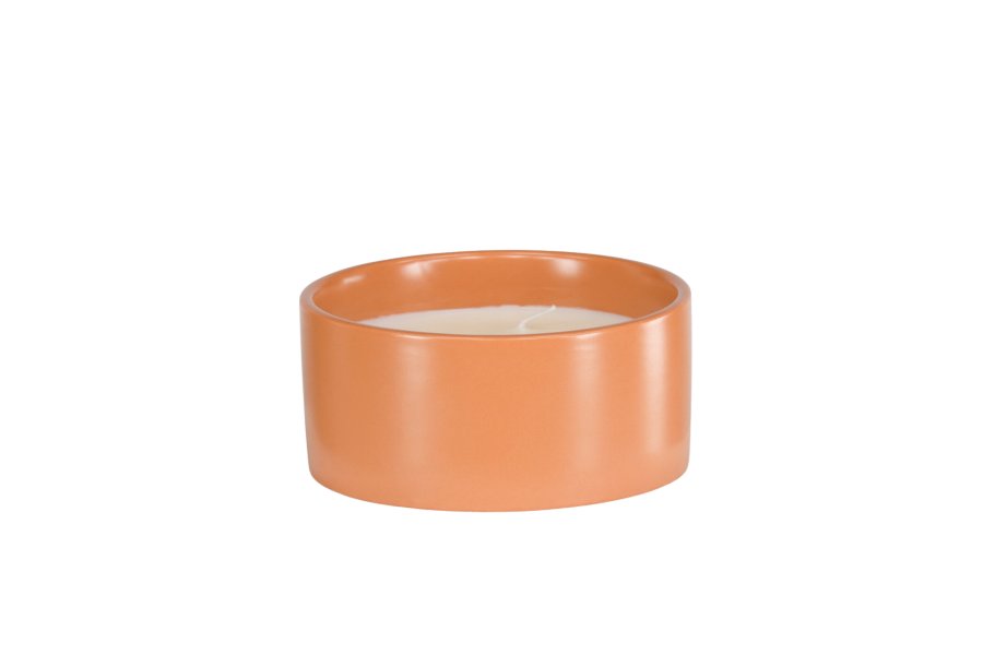 VENTURE DESIGN Douglas Duftkerze, rund – 25 % Sojawachs, 25 % Paraffin, geröstete Keramik (D13 x H6)