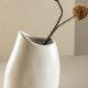 VENTURE DESIGN Ernst vase - hvid stentj (12x9x23H)