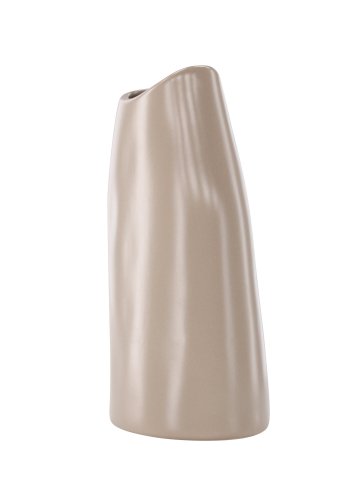 VENTURE DESIGN Ernst vase - mrk beige stentj (12x9x23H)