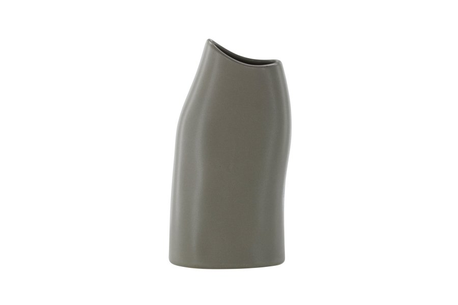 VENTURE DESIGN Ernst vase - mrkegr stentj (12x9x23H)