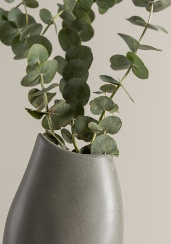 VENTURE DESIGN Ernst vase - mrkegr stentj (12x9x23H)