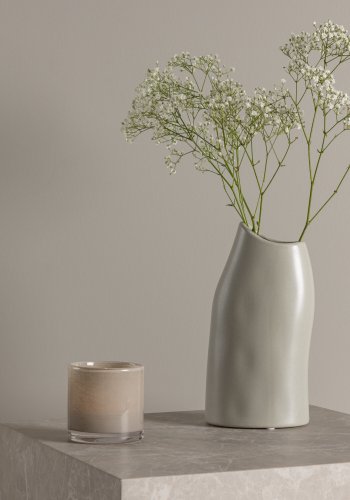 VENTURE DESIGN Ernst vase - lysegr stentj (12x9x23H)