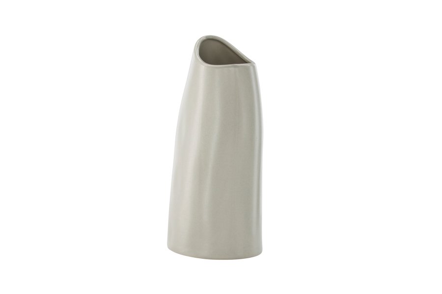 VENTURE DESIGN Ernst vase - lysegr stentj (12x9x23H)