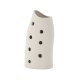 VENTURE DESIGN Ernst vase - hvid/sorte prikker stentj (12x9x23H)