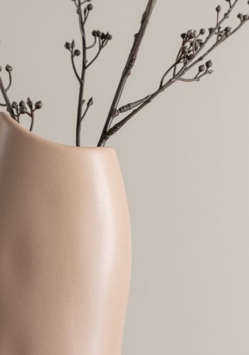 VENTURE DESIGN Ernst vase - lyserd stentj (12x9x23H)