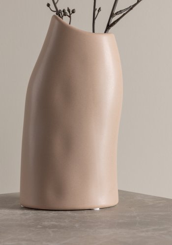 VENTURE DESIGN Ernst vase - lyserd stentj (12x9x23H)