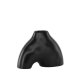 VENTURE DESIGN Kento vase - svart steinty (21x8x15H)