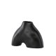 VENTURE DESIGN Kento vase - svart steinty (21x8x15H)