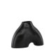 VENTURE DESIGN Kento vase - svart steinty (21x8x15H)