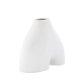VENTURE DESIGN Kento vase - hvitt steinty (21x8x15H)