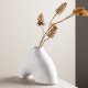 VENTURE DESIGN Kento vase - hvitt steinty (21x8x15H)