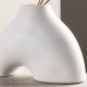 VENTURE DESIGN Kento vase - hvitt steinty (21x8x15H)