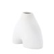 VENTURE DESIGN Kento vase - hvitt steinty (21x8x15H)