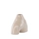 VENTURE DESIGN Kento vase - beige steinty (21x8x15H)