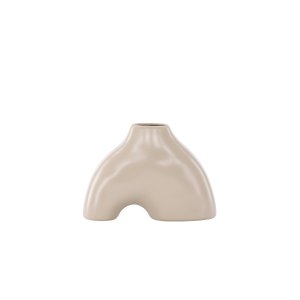 VENTURE DESIGN Kento vase - beige stentj (21x8x15H)
