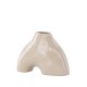 VENTURE DESIGN Kento vase - beige steinty (21x8x15H)