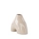 VENTURE DESIGN Kento vase - beige steinty (21x8x15H)