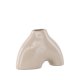 VENTURE DESIGN Kento vase - beige steinty (21x8x15H)