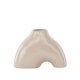 VENTURE DESIGN Kento vase - beige steinty (21x8x15H)
