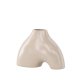 VENTURE DESIGN Kento vase - beige steinty (21x8x15H)