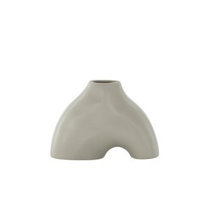 VENTURE DESIGN Kento vase - lysegr stentj (21x8x15H)