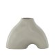 VENTURE DESIGN Kento vase - lys gr steinty (21x8x15H)