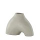 VENTURE DESIGN Kento vase - lys gr steinty (21x8x15H)