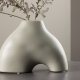 VENTURE DESIGN Kento vase - lys gr steinty (21x8x15H)