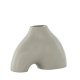 VENTURE DESIGN Kento vase - lys gr steinty (21x8x15H)