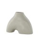 VENTURE DESIGN Kento vase - lys gr steinty (21x8x15H)