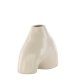 VENTURE DESIGN Kento vase - beige/svarte prikker steinty (21x8x15H)