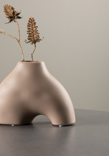 VENTURE DESIGN Kento vase - rosa steinty (21x8x15H)