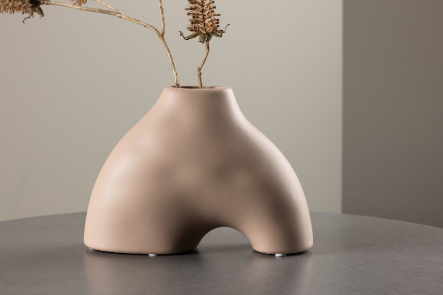 VENTURE DESIGN Kento vase - rosa steinty (21x8x15H)