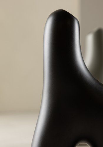 VENTURE DESIGN Aya vase - svart steinty (9x4x16H)
