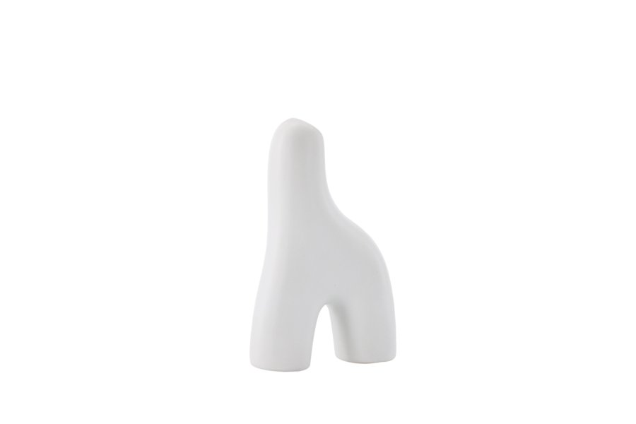 VENTURE DESIGN Aya vase - hvitt steinty (9x4x16H)