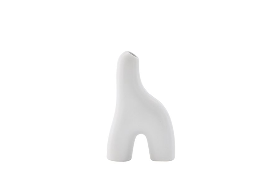 VENTURE DESIGN Aya vase - hvitt steinty (9x4x16H)