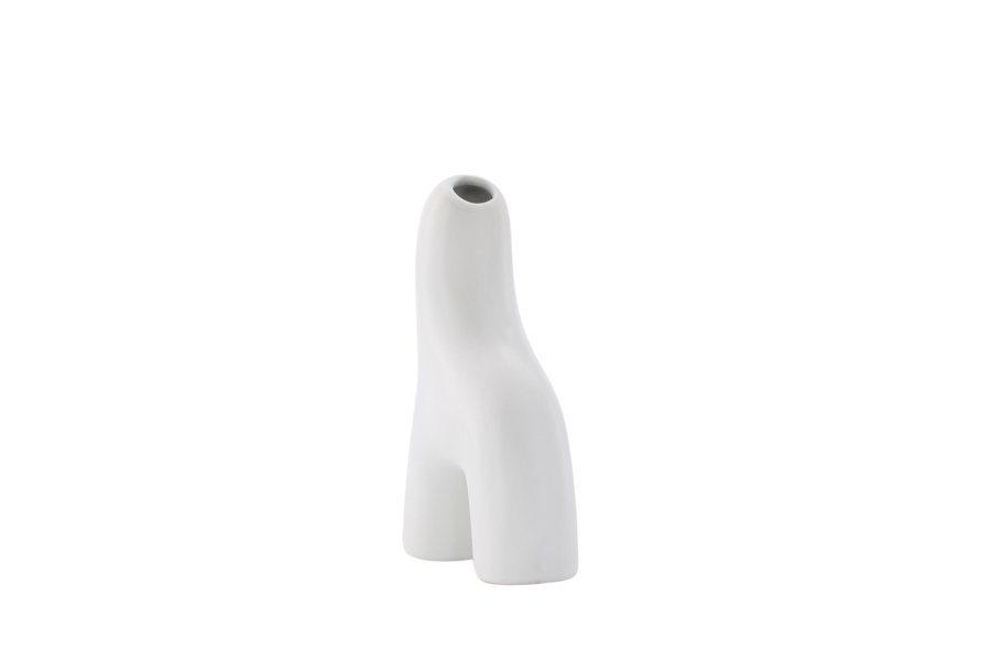 VENTURE DESIGN Aya vase - hvitt steinty (9x4x16H)