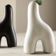 VENTURE DESIGN Aya vase - hvitt steinty (9x4x16H)