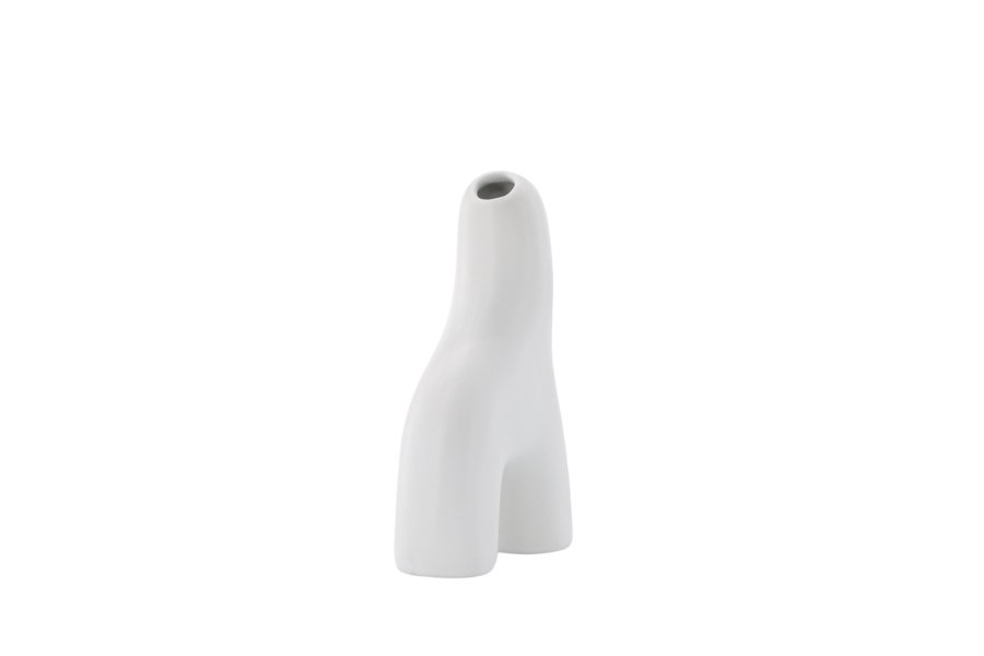 VENTURE DESIGN Aya vase - hvitt steinty (9x4x16H)