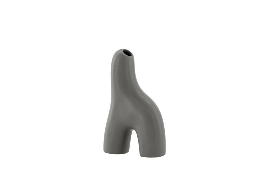 VENTURE DESIGN Aya vase - mrkegr steinty (9x4x16H)