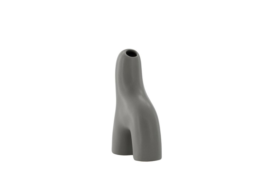 VENTURE DESIGN Aya vase - mrkegr steinty (9x4x16H)