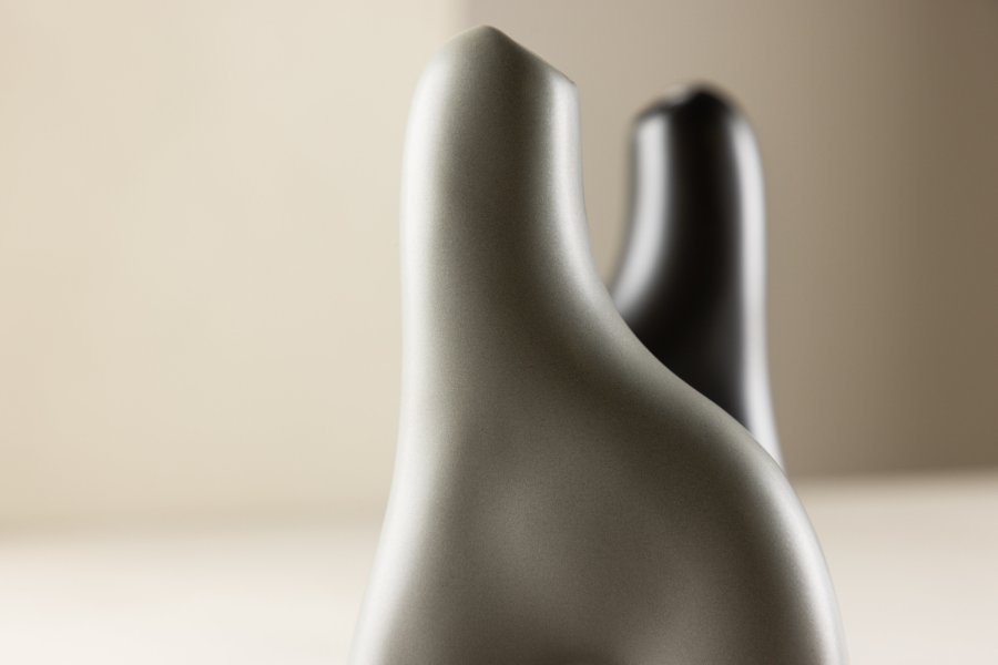 VENTURE DESIGN Aya vase - mrkegr steinty (9x4x16H)