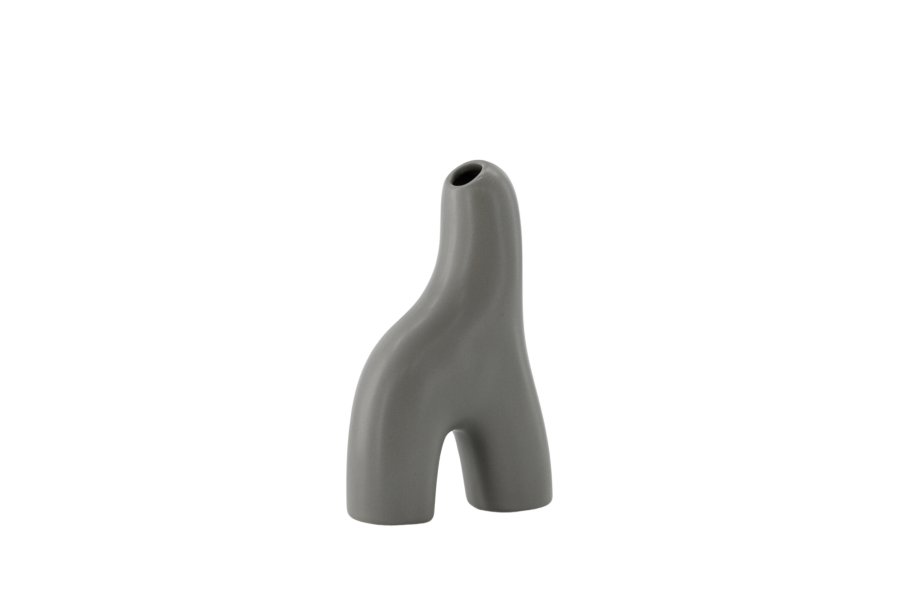 VENTURE DESIGN Aya vase - mrkegr steinty (9x4x16H)