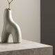VENTURE DESIGN Aya vase - lys gr steinty (9x4x16H)