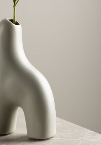 VENTURE DESIGN Aya vase - lys gr steinty (9x4x16H)