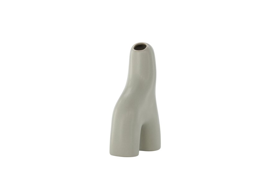 VENTURE DESIGN Aya vase - lys gr steinty (9x4x16H)