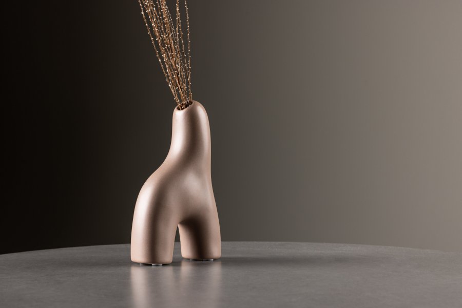 VENTURE DESIGN Aya vase - brunt steinty (9x4x16H)