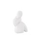 VENTURE DESIGN Floda-Skulptur – weißes Steingut (11 x 9 x 14 H)