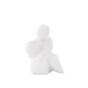 VENTURE DESIGN Floda-Skulptur – weißes Steingut (11 x 9 x 14 H)